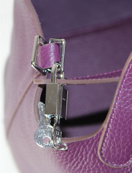 Fake & Replica Hermes Picotin Double Shoulder Bag Purple 509060 - Click Image to Close